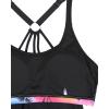 imageHolipick Womens Blouson Tankini Tops Only Tummy Control Swimsuit Top with Racerback No BottomBlack Pink