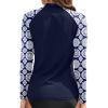 imageHolipick Womens Swim Shirt Long Sleeve Swim Top Sun Protection Swimwear Rash Guard Top OnlyNavy Blue