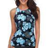 Black With Blue Floral