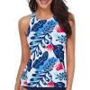 White Blue Floral