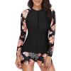 Black Floral Print