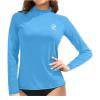 imageHolipick Womens Swim Shirt Long Sleeve Swim Top Sun Protection Swimwear Rash Guard Top OnlyBlue