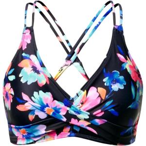 imageHolipick Womens Twist Front Bikini Tops  Push Up Bathing Suit Top Padded Swimsuit TopColorful Flower