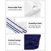 imageHolipick Women High Waisted Bikini Set Two Piece Swimsuit Tummy Control Bathing Suit Vintage Halter SwimwearBlue Stripe