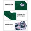 imageHolipick Women High Waisted Bikini Set Two Piece Swimsuit Tummy Control Bathing Suit Vintage Halter SwimwearGreen Floral
