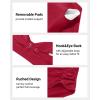 imageHolipick Women High Waisted Bikini Set Two Piece Swimsuit Tummy Control Bathing Suit Vintage Halter SwimwearRed Crimson