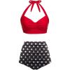 Red Black Polka