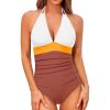 White Orange Brown
