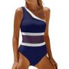 Navy Blue and White