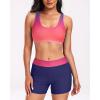 imageHolipick Long Sleeve Swimsuits for Women  3 Piece Rash Guard with Shorts Zipper SPF Swim Shirt with Built in BraPink Gradient