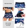 imageHolipick Tankini Swimsuits Two Piece Tummy Control Bathing Suits Blouson Swim Tank Top with Boy ShortsBlack Flamingo