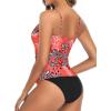 imageHolipick Two Piece Tankini Bathing Suits for Women Tummy Control Swimsuits High Neck Swim Tankini Top with Bikini BottomRed Floral