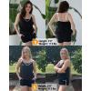 imageHolipick Two Piece Tankini Swimsuits for Women Tummy Control Bathing Suit Blouson Tankini Top with Sporty Boy Shorts 2025Black With Pocket