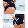 imageHolipick Two Piece Tankini Swimsuits for Women Tummy Control Bathing Suit Blouson Tankini Top with Sporty Boy Shorts 2025Black With Pocket