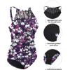 imageHolipick Women High Neck One Piece Swimsuit Tummy Control Modest Bathing Suit Mesh Swimwear