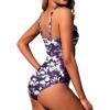 imageHolipick Women High Neck One Piece Swimsuit Tummy Control Modest Bathing Suit Mesh Swimwear