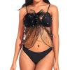 imageHolipick Shiny Sarong Coverups for Women Bathing Suit Wrap Skirt Swimsuit Beach Bikini Cover UpBlackpearl