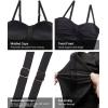 imageHolipick Tankini Top for Women Twist Front Bandeau Swimsuit Tummy Control Bathing Suit Top Only No BottomBlack