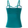 imageHolipick Tankini Top for Women Twist Front Bandeau Swimsuit Tummy Control Bathing Suit Top Only No BottomGreen Blue