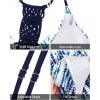 imageHolipick Tankini for Women V Neck Tummy Control Swim Top Ruched Bathing Suit No BottomBlue Tie Dye
