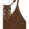 imageHolipick Tankini for Women V Neck Tummy Control Swim Top Ruched Bathing Suit No BottomBrown