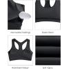 imageHolipick Womens Sports Bra Bikini Tops Racerback Swim Top Scoop Neck Bathing Suits Top Modest Padded Crop Tops Swimsuit OnlyBlack