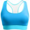 imageHolipick Womens Sports Bra Bikini Tops Racerback Swim Top Scoop Neck Bathing Suits Top Modest Padded Crop Tops Swimsuit OnlyBlue