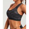 imageHolipick Womens Sports Bra Bikini Tops Racerback Swim Top Scoop Neck Bathing Suits Top Modest Padded Crop Tops Swimsuit OnlyCamo