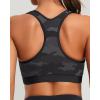 imageHolipick Womens Sports Bra Bikini Tops Racerback Swim Top Scoop Neck Bathing Suits Top Modest Padded Crop Tops Swimsuit OnlyCamo