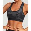 imageHolipick Womens Sports Bra Bikini Tops Racerback Swim Top Scoop Neck Bathing Suits Top Modest Padded Crop Tops Swimsuit OnlyCamo