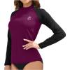 imageHolipick Womens Swim Shirt Long Sleeve Swim Top Sun Protection Swimwear Rash Guard Top OnlyPurple