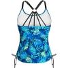 imageHolipick Womens Tankini Swim Top Only Tankini Bathing Suit Tops No BottomAquamarine Leaf