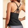 imageHolipick Womens Tankini Swim Top Only Tankini Bathing Suit Tops No BottomBlack