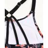imageHolipick Womens Tankini Swim Top Only Tankini Bathing Suit Tops No BottomBlack Floral