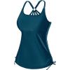 imageHolipick Womens Tankini Swim Top Only Tankini Bathing Suit Tops No BottomBlue Green