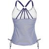 imageHolipick Womens Tankini Swim Top Only Tankini Bathing Suit Tops No BottomBlue Striped
