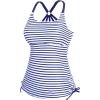 imageHolipick Womens Tankini Swim Top Only Tankini Bathing Suit Tops No BottomBlue Striped