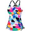 imageHolipick Womens Tankini Swim Top Only Tankini Bathing Suit Tops No BottomColor Block