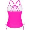 imageHolipick Womens Tankini Swim Top Only Tankini Bathing Suit Tops No BottomDark Pink
