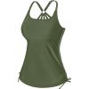 imageHolipick Womens Tankini Swim Top Only Tankini Bathing Suit Tops No BottomGreen