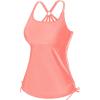 imageHolipick Womens Tankini Swim Top Only Tankini Bathing Suit Tops No BottomOrange Pink