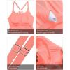 imageHolipick Womens Tankini Swim Top Only Tankini Bathing Suit Tops No BottomOrange Pink