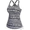 imageHolipick Womens Tankini Swim Top Only Tankini Bathing Suit Tops No BottomPrinted Tribal