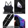 imageHolipick Womens Tankini Swim Top Only Tankini Bathing Suit Tops No BottomPurple Blue Leaf