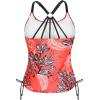 imageHolipick Womens Tankini Swim Top Only Tankini Bathing Suit Tops No BottomRed Floral