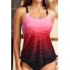 imageHolipick Womens Tankini Swim Top Only Tankini Bathing Suit Tops No BottomRed Gradient