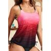 imageHolipick Womens Tankini Swim Top Only Tankini Bathing Suit Tops No BottomRed Gradient