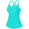 imageHolipick Womens Tankini Swim Top Only Tankini Bathing Suit Tops No BottomSage Green