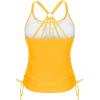 imageHolipick Womens Tankini Swim Top Only Tankini Bathing Suit Tops No BottomYellow