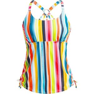 imageHolipick Womens Tankini Swim Top Only Tankini Bathing Suit Tops No BottomColor Stripe2